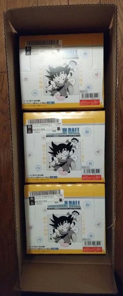 箱　ドラゴンボール40周年記念　オリジナルイラストレーション　シールウエハース2 ドラゴンボール40周年記念 オリジナルイラストレーション シール