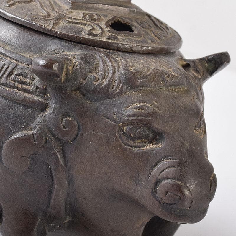 中国 古銅 唐銅 神獣五重塔 香炉 M R8731│ricavimedia.com