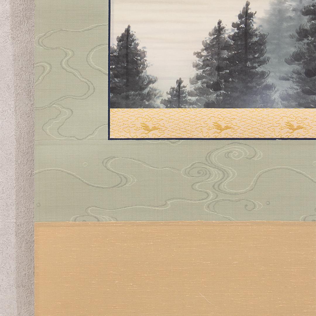 掛軸 日本画 金城亨「赤富士」共箱 開運 縁起物