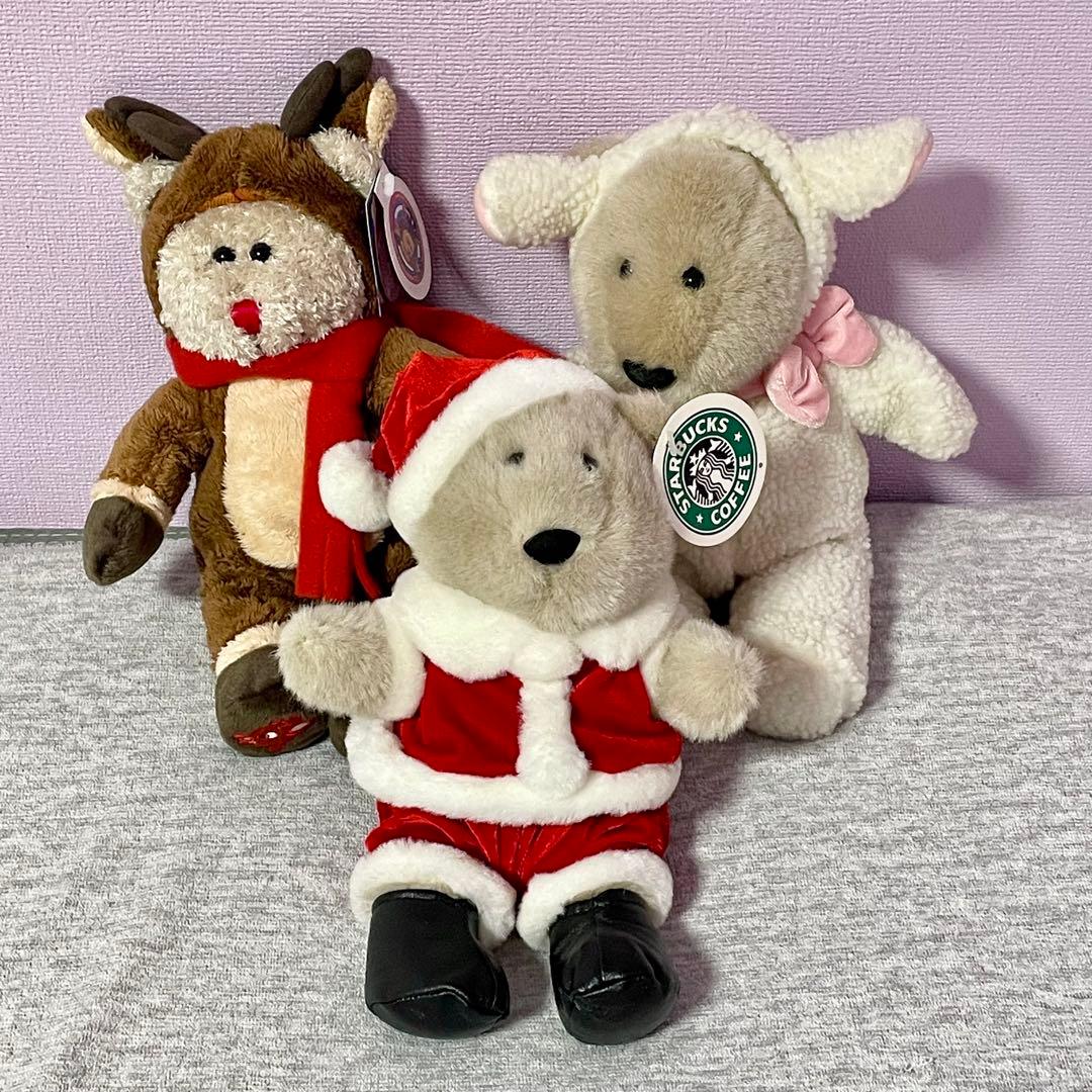 タグ付き☆スターバックス 2003トナカイベアリスタ サンタ イースター