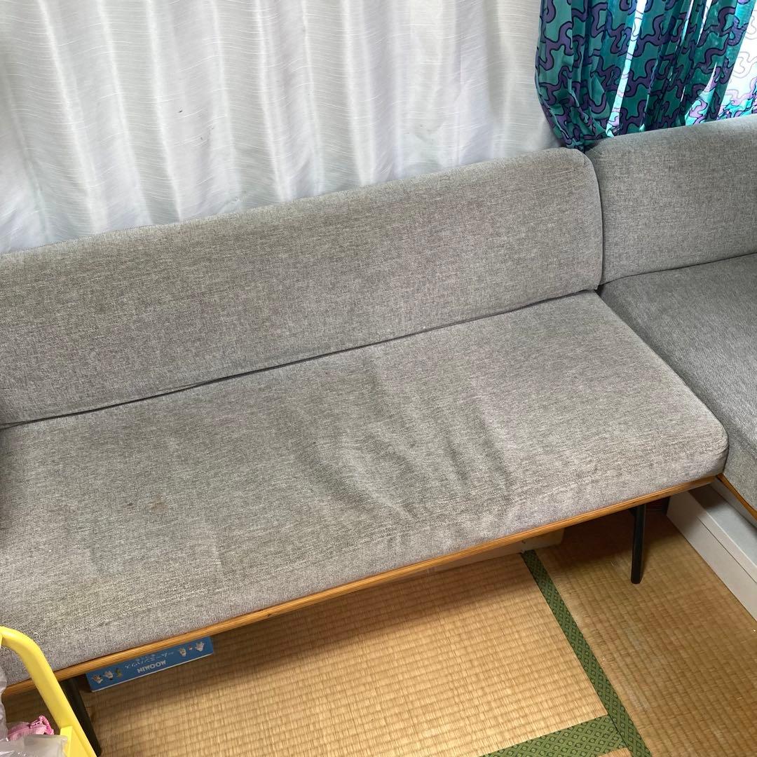 unico ソファ　FUNEAT(ファニート) UNICO (ウニコ) コーナーソファー ベージュ 2点セット オーク材