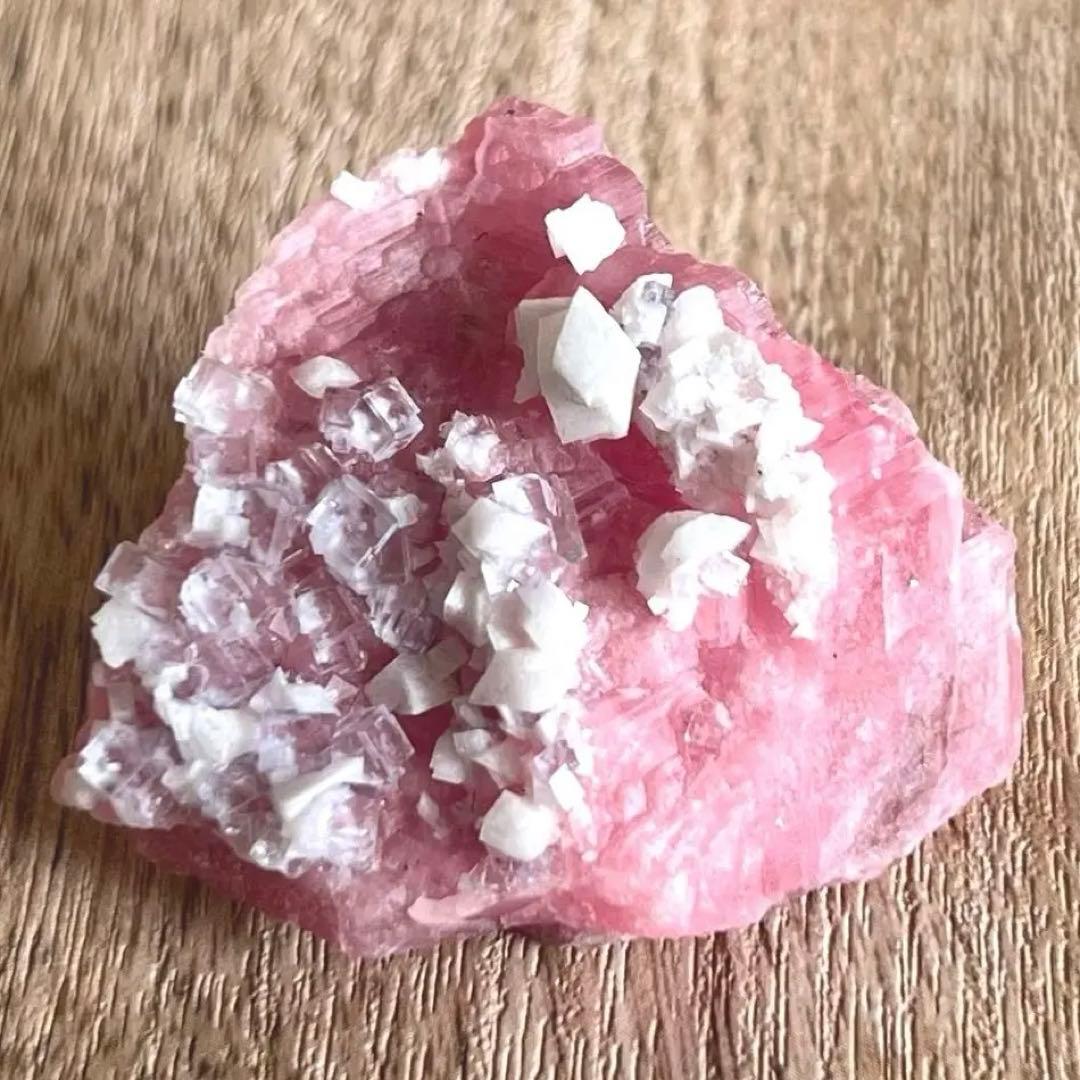 ロードクロサイト フローライト パイライト 42g 鉱物 標本 原石 Sweet Home Mine産 ロードクロサイト＆フローライト＆クォーツ