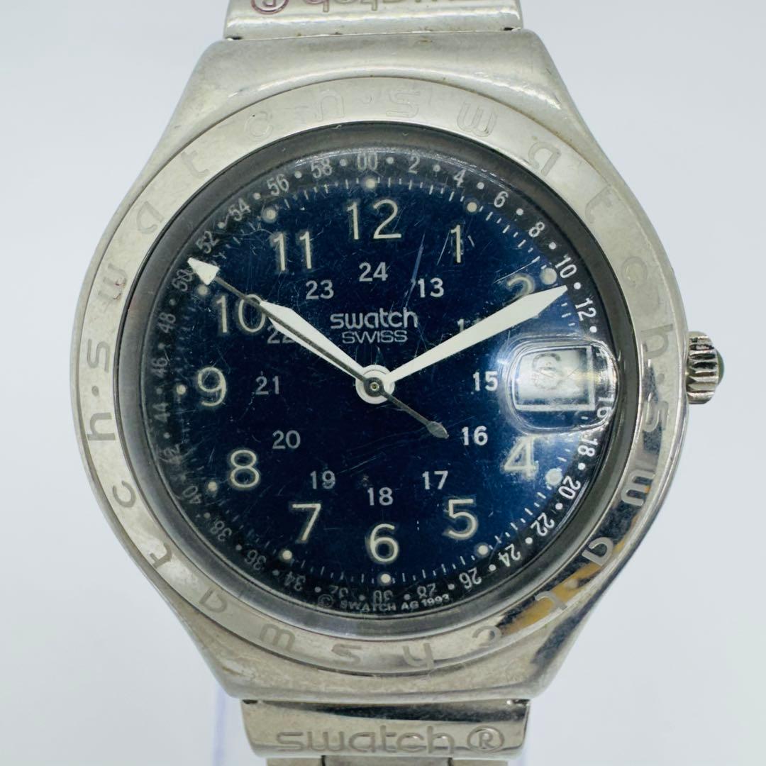 ✨SWATCH✨スウォッチ✨ブルー文字盤✨デイト✨IRONY✨腕時計✨ YVS485 - BLUE IS ALL - Swatch® Japan