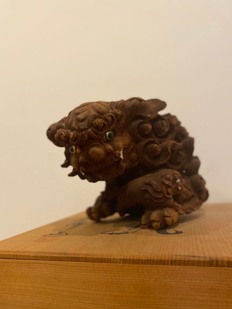 先代堺町地車彫物(木鼻) 岸和田市山直地区岡山町 山出小路 木鼻の獅子 先代だんじりの木鼻の