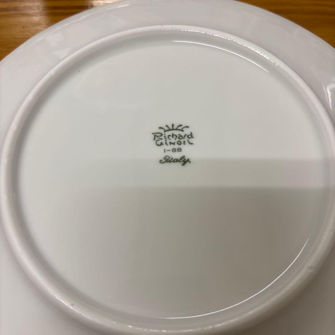 リチャードジノリ ベッキオホワイト ブルーライン 5枚セット ジノリ 青