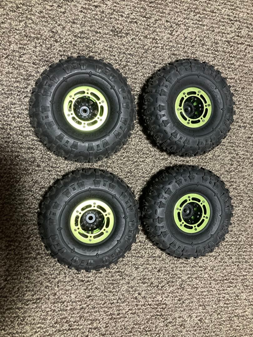 クローラー　ラジコン　タイヤ　ビードロック　2.2インチ Amazon | RC 2.2 クローラー 泥タイヤ タイヤ 高さ135mm