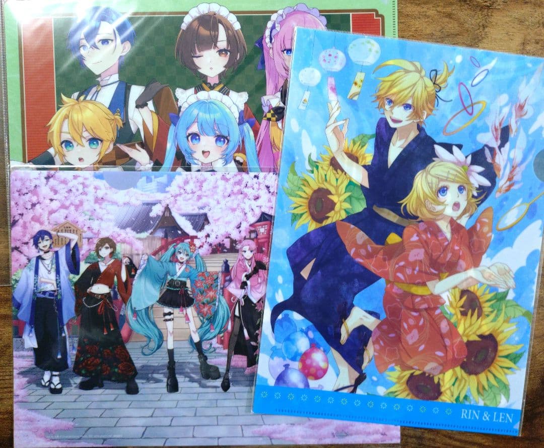 初音ミク 鏡音リン 鏡音レン クリアファイル 巡音ルカ MEIKO KAITO