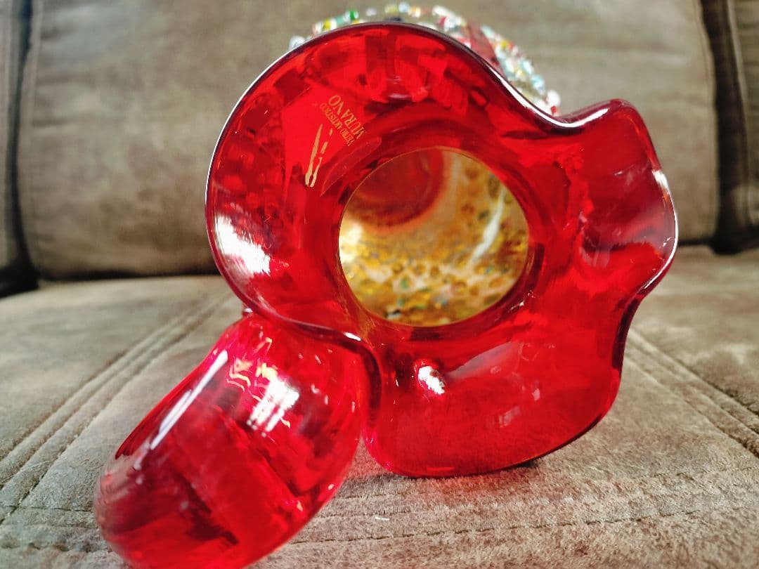 未使用☆一輪挿し VETRO ARTISTICO MURANO GLASS