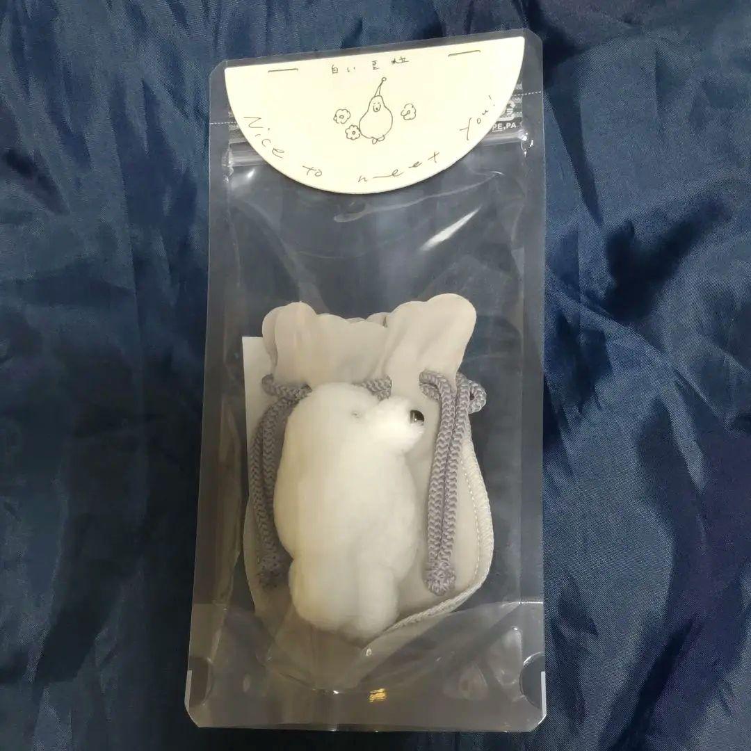 抽選当選品 カネヒラ 白い豆粒ぐらいのぬいぐるみ 空想アパートメント　豆つぶ フェア】空想アパートメント カネヒラ作品展 「ぬいぐるみに微笑み