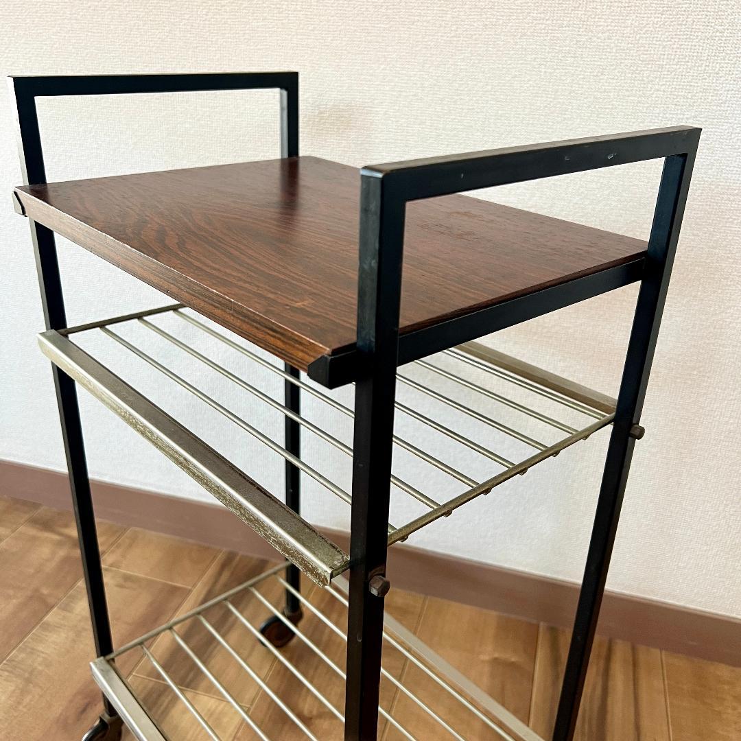 サイドテーブル オランダ製 ミッドセンチュリー キッチンワゴン カート