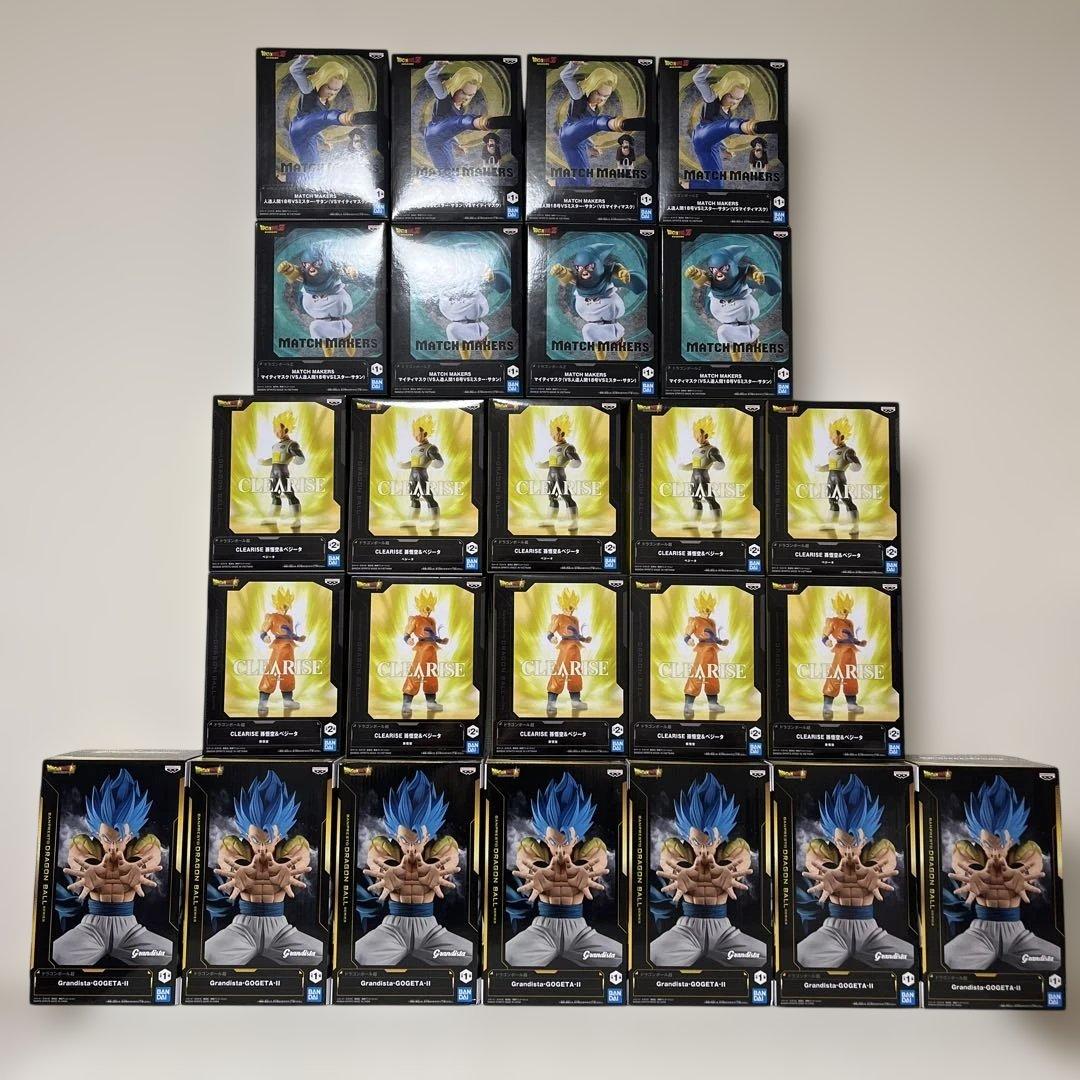ドラゴンボール　ゴジータ悟空ベジータマイティマスク18号　フィギュアまとめ売り ドラゴンボール フィギュア 10体 セット 悟空 ベジータ Grandista