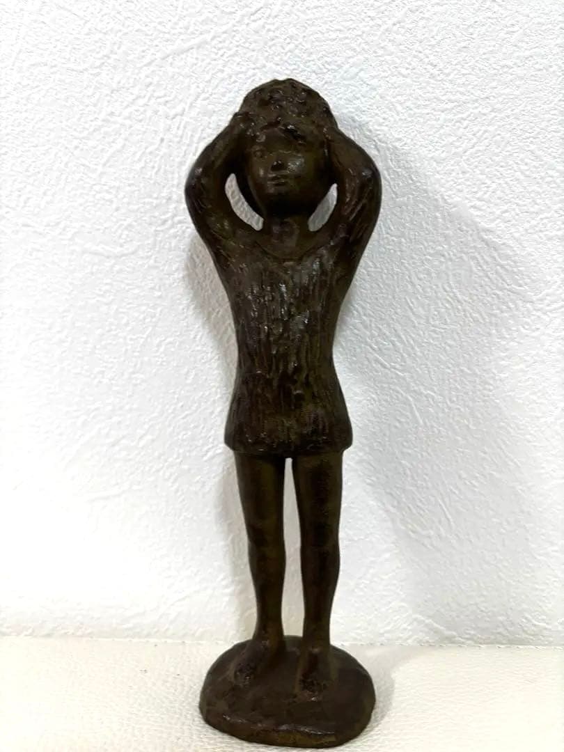 植木力 UEKI刻銘 人物像 オブジェ ブロンズ調 高さ22cm 植木力作 Amazon.co.jp: ◉彫刻家◉植木 力◉真作保証限定品◉ブロンズ像