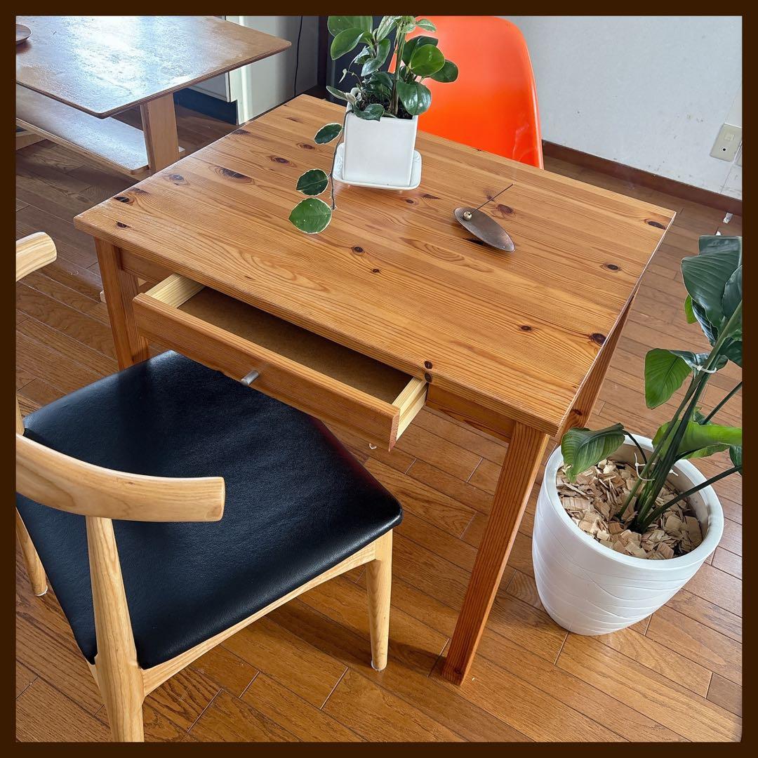 レア 廃番】MUJI 無印良品 パイン材 デスク 北欧 ヴィンテージ 75cm パイン材デスク幅86cm | 無印良品