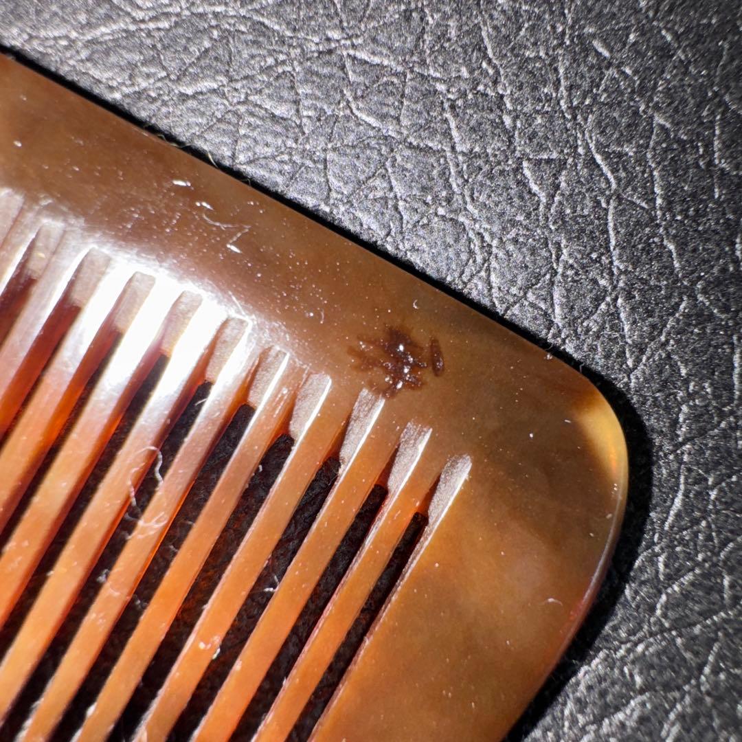 寺本 本鼈甲 18目理容 櫛 コーム 本鼈甲 ベーク