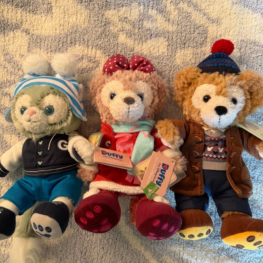 香港ディズニー　ぬいぐるみssセット 香港ディズニー ダッフィー＆フレンズ20周年グッズ （ぬいぐるみ