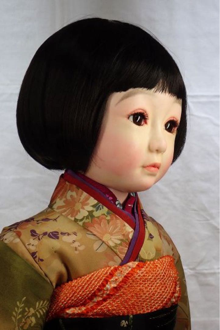 新品 市松人形 創作人形 サーニット ビスクドール 人形作家 人形振袖