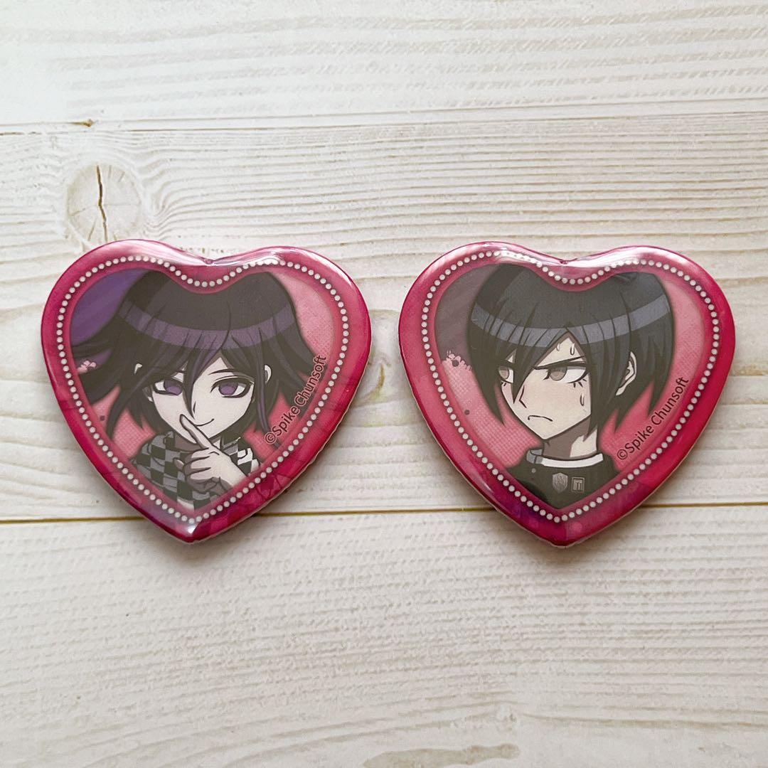 ニューダンガンロンパV3 照れ顔 ハート缶バッジ 王馬小吉 最原終一 最原終一 照れ顔缶バッジ ダンガンロンパV3 - メルカリ