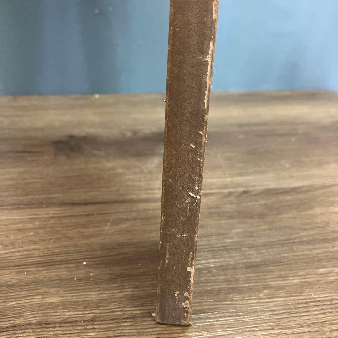 A-3 昭和レトロ 収納付き ミシンスツール ピアノ椅子 レッド 角椅子