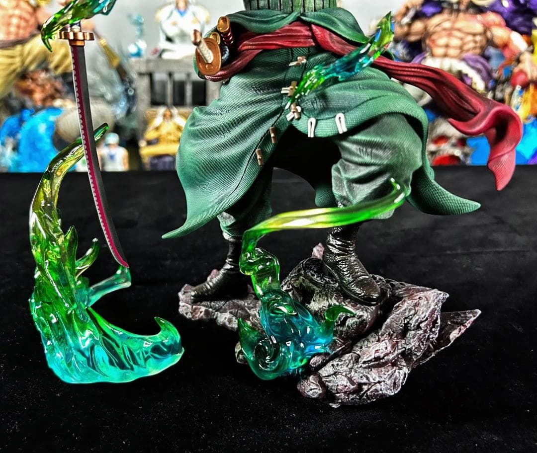 ワンピース ロロノア・ゾロ フィギュア ガレージキット LXスタジオ 緑