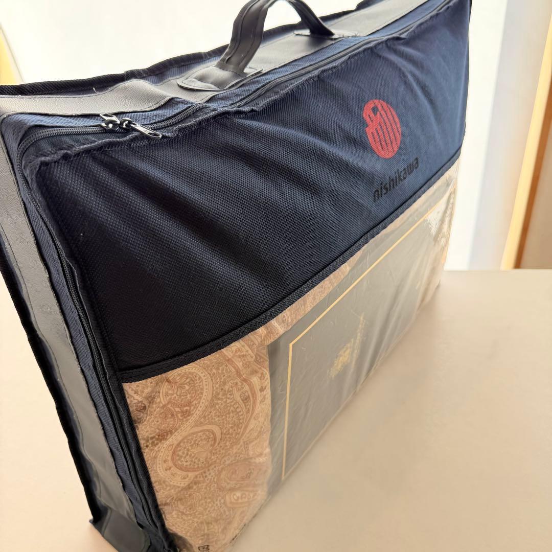 未使用品 西川 アイダーダウン 羽毛布団 シングル 0.35kg 証明書 高級