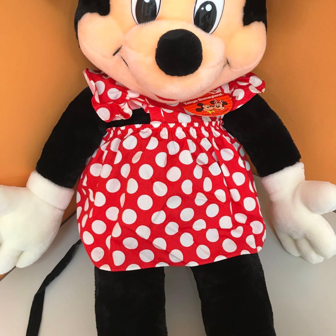 レトロ タグ付き 東京ディズニーランド ミニーマウス 特大ぬいぐるみ