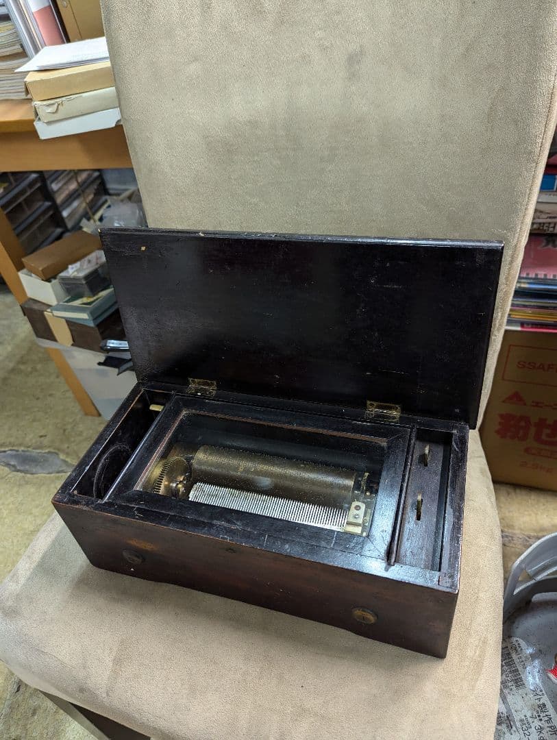 アンティーク　シリンダー　オルゴール 工房不詳 「象嵌シリンダー式オルゴール」 | | アトリエ・ブランカ