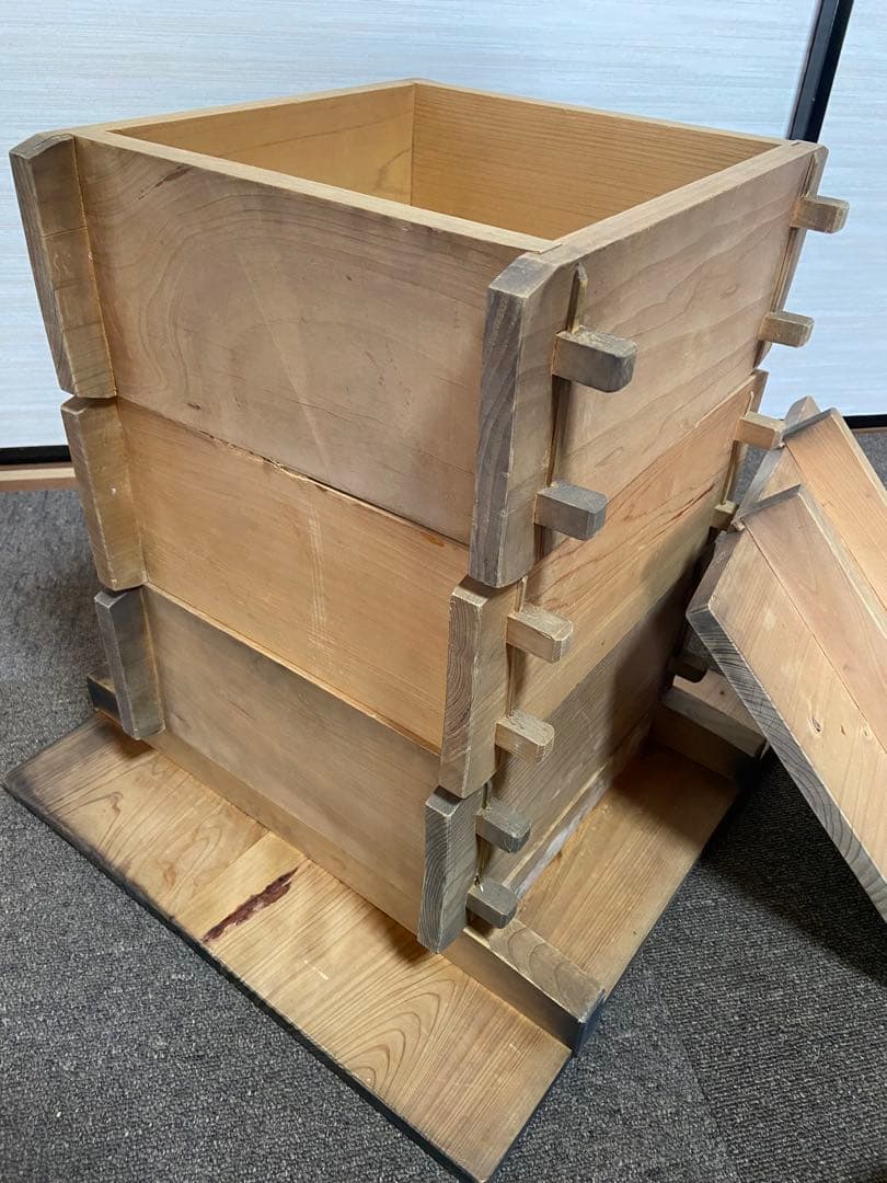 木製角【小】せいろ アンティーク レトロ 竹スノコ付き 蒸し器 - メルカリ