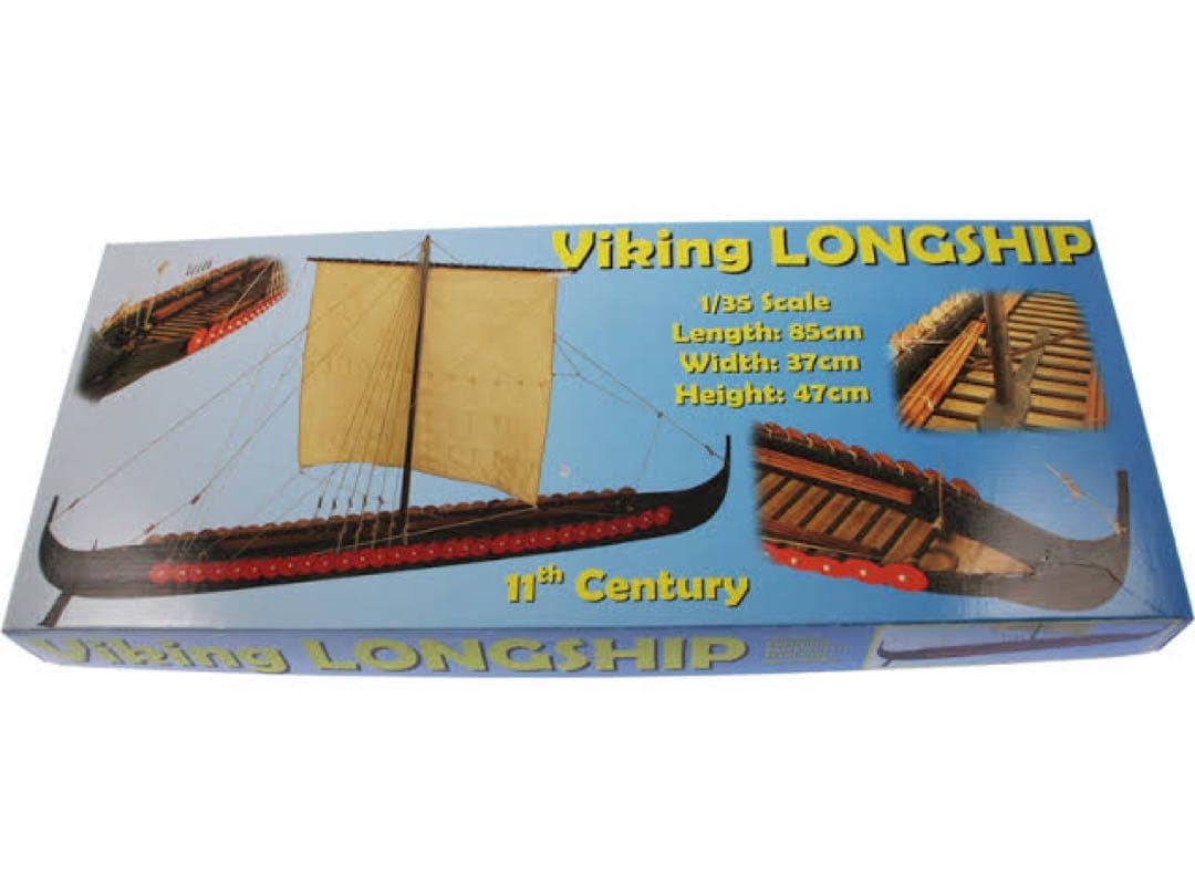 1/35 全長85cm ヴァイキング ロングシップ 帆船模型 ヴァイキング船
