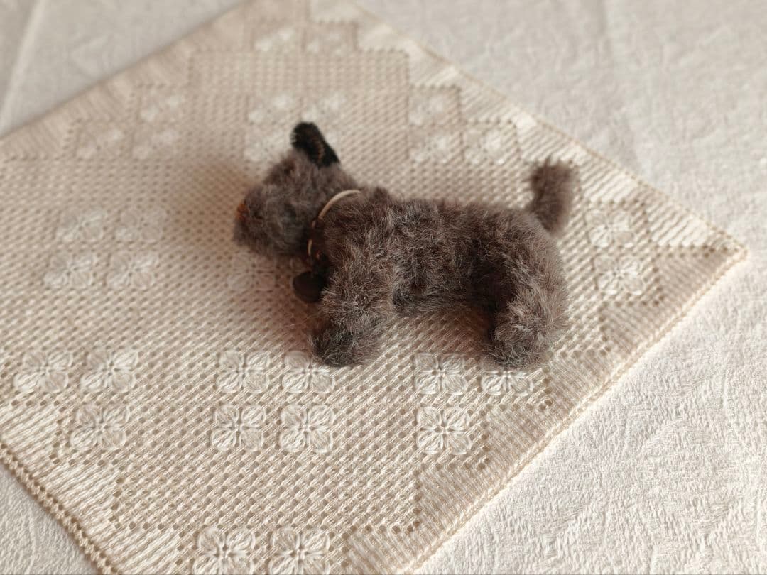 vintage teria ♡ * シックでかわいい 革ベルトの テリアさん