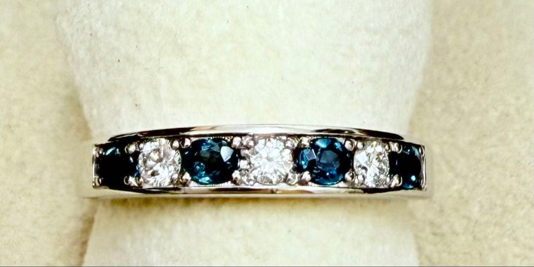 極美品！　アレキサンドライト　0.34ct Pt950 リング（No.8179）