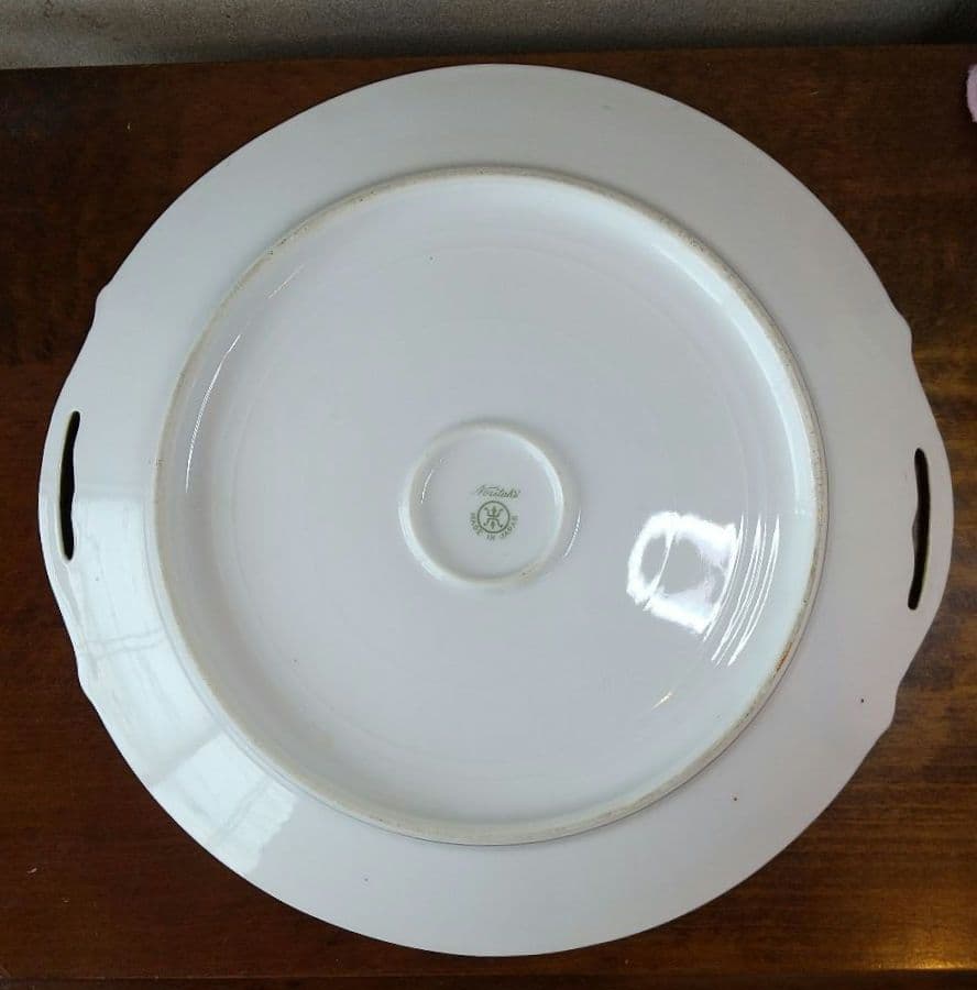 希少 オールドノリタケ 金盛り ラズベリー柄 BBプレート マルキ印 1908