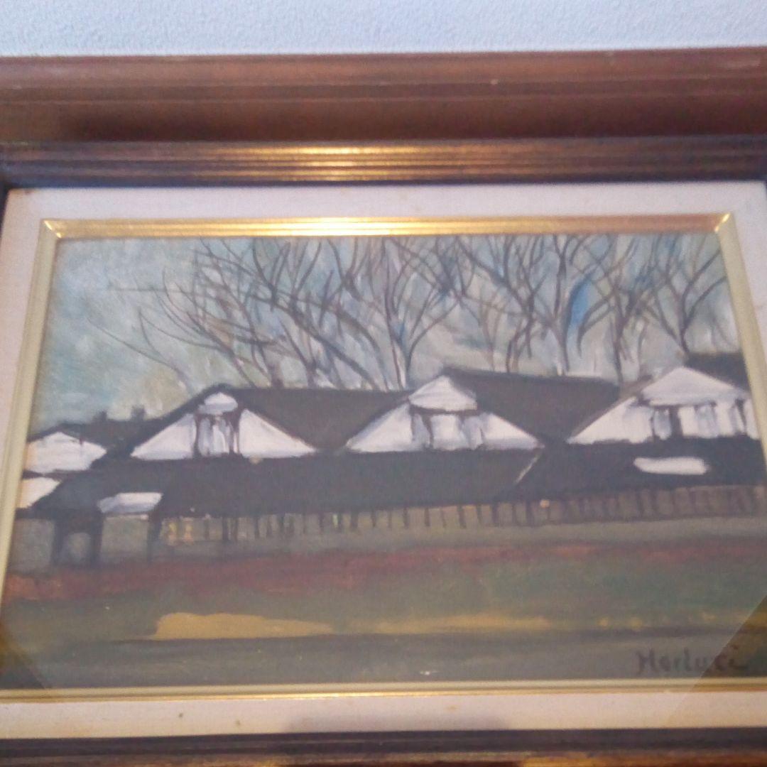 堀内規次画伯　油絵　酒田山居倉庫