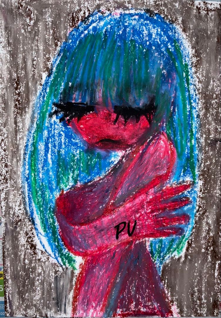 アート イラスト ダーク 病みかわいい 絵画 オリジナル 創作 一点物 原画 ダークで病みかわいい女の子お描きします！ | SKIMA（スキマ）