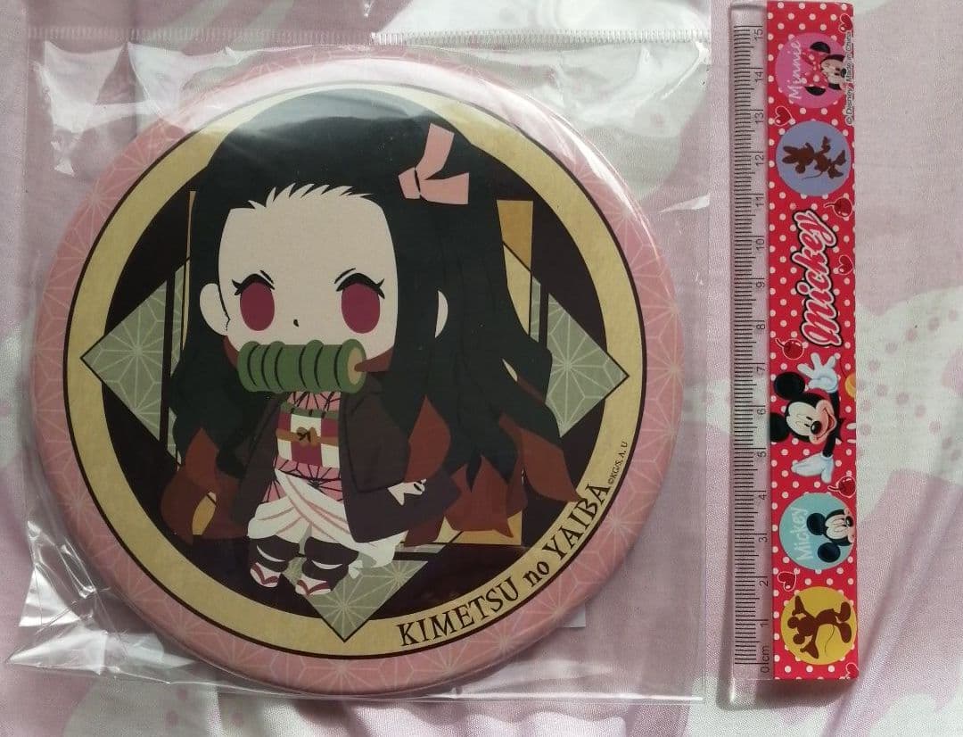 鬼滅の刃 デカンバッチ 竈門禰豆子 ねずこ きめつのやいば 缶バッジ 柱