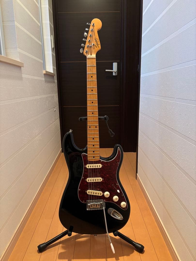 2000年代前半　Squier Stratocaster ブラック Squier by Fender SONIC STRATOCASTER HSS Black エレキギター初心者14