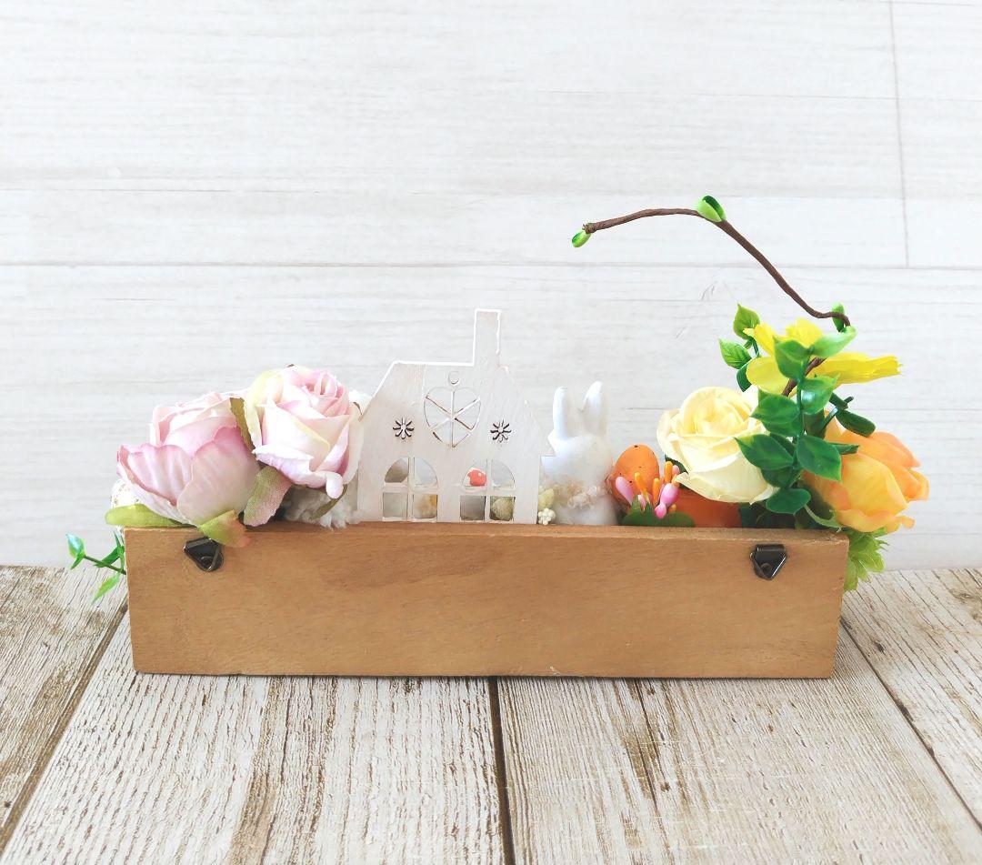 ハンドメイド2026イースター壁掛けアレンジオブジェNo89 - メルカリ