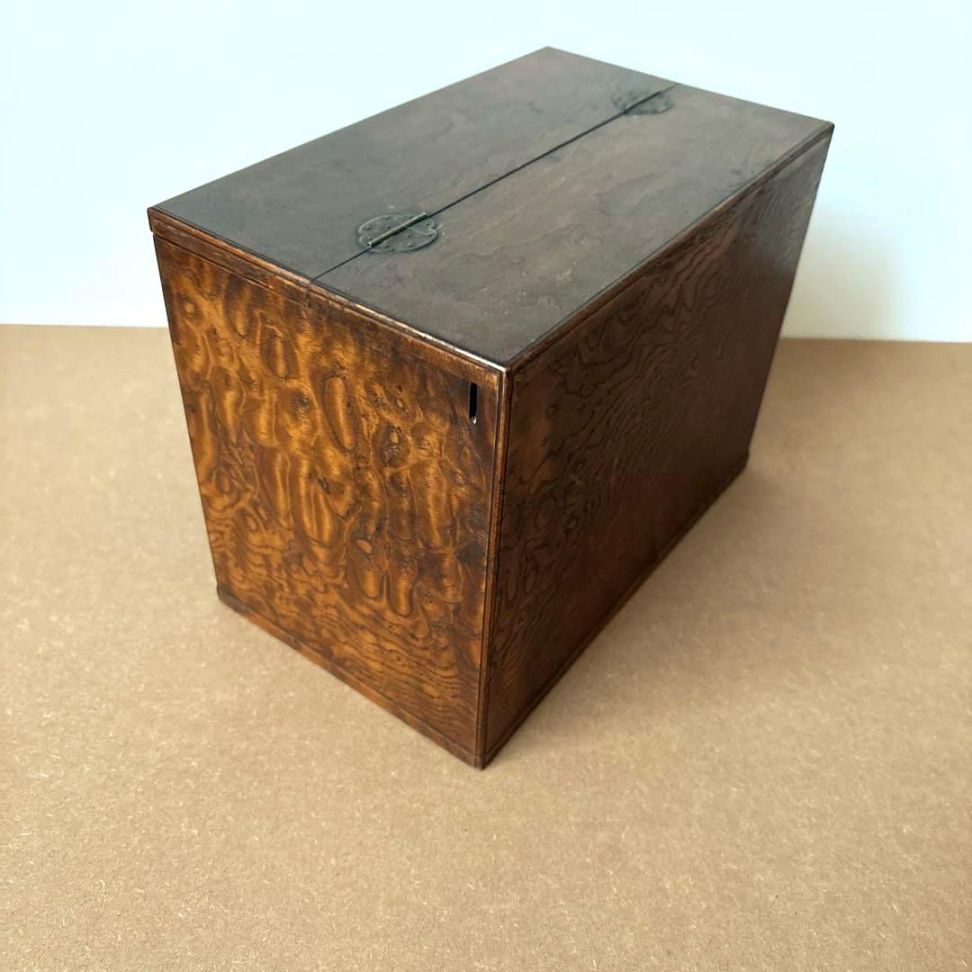 お針箱 昭和レトロ アンティーク 木製裁縫箱 - メルカリ