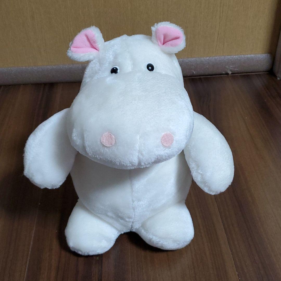 昭和レトロ 白いカバ ぬいぐるみ - メルカリ