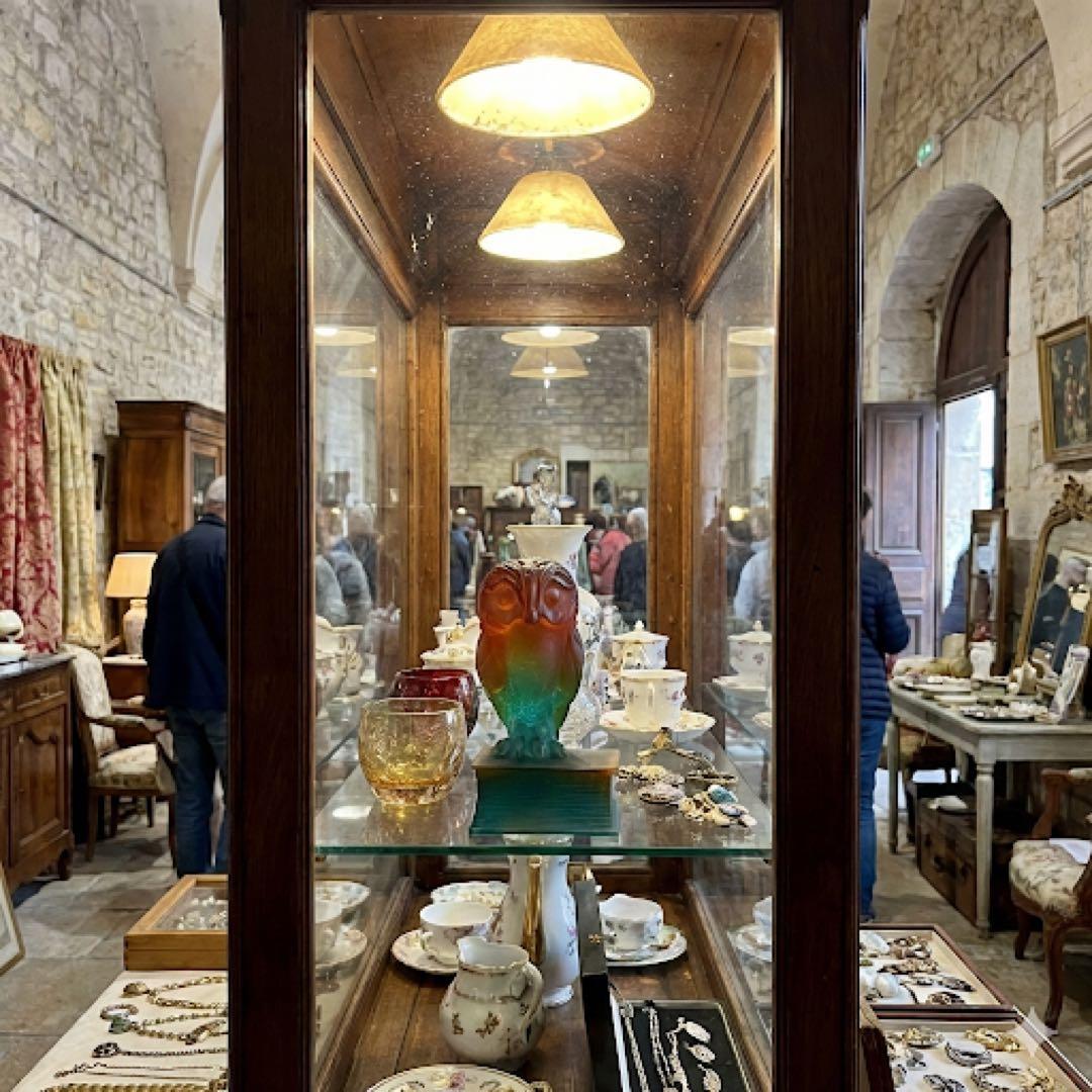 フクロウ 置物 クリスタルガラス ドームフランス オブジェ パートド