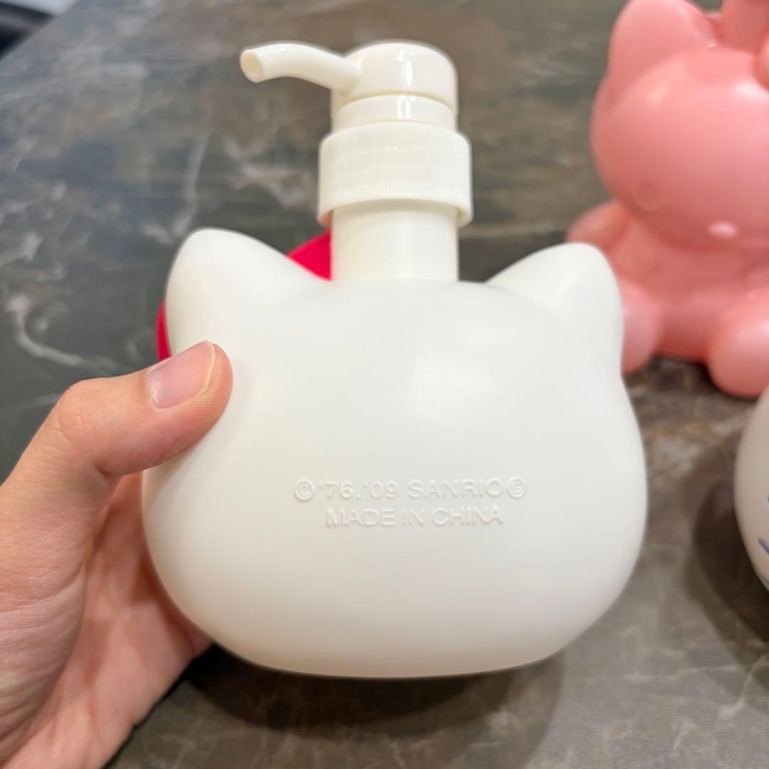 新品未使用 キティちゃん ポンプボトル 平成レトロ 3個セット