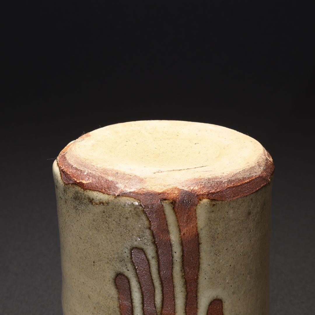 浜田庄司 白釉抜絵筆立て 人間国宝 R1614K2 - メルカリ