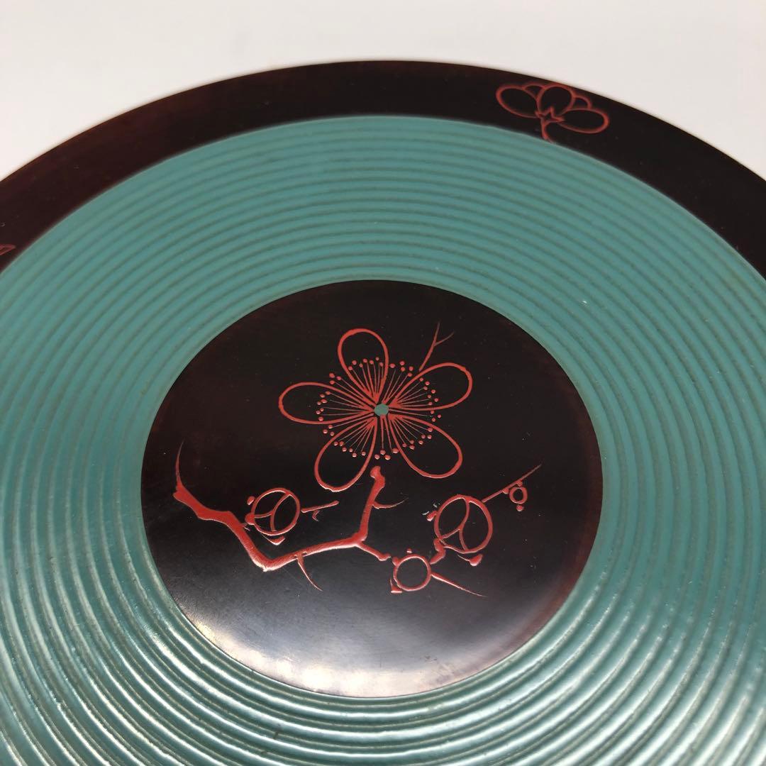 新品未使用木箱入り宮内庁御用達山田平安堂高級漆塗り鶯宿梅菓子器伝統