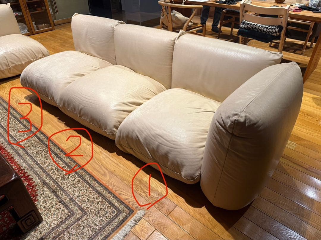 専用◯①arflex アルフレックス マレンコ 本革 レザー 3人掛けソファ MARENCO | PRODUCTS | arflex（アルフレックス ジャパン）