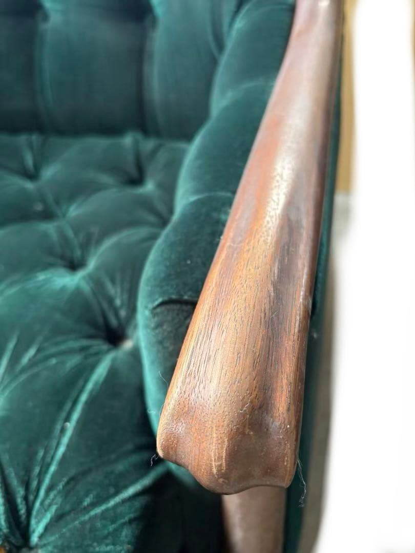 アンティーク レトロソファー二脚セットその1 - メルカリ