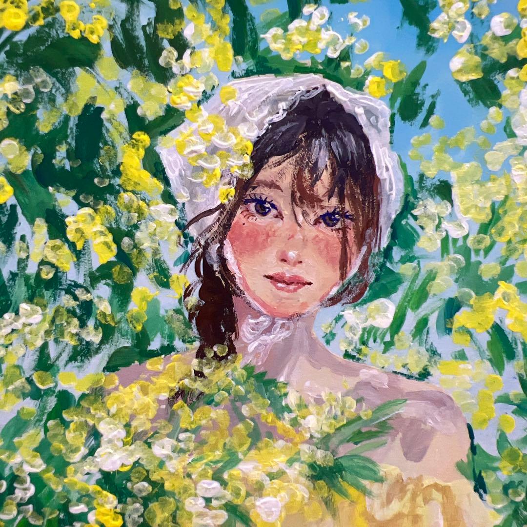 アクリル絵具 アクリル画 絵画 アクリル絵の具 水彩画 原画 イラスト