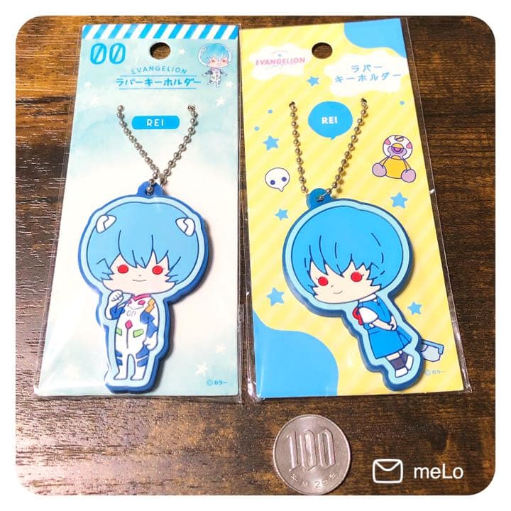 綾波レイ ラバーキーホルダー エヴァンゲリオン - メルカリ