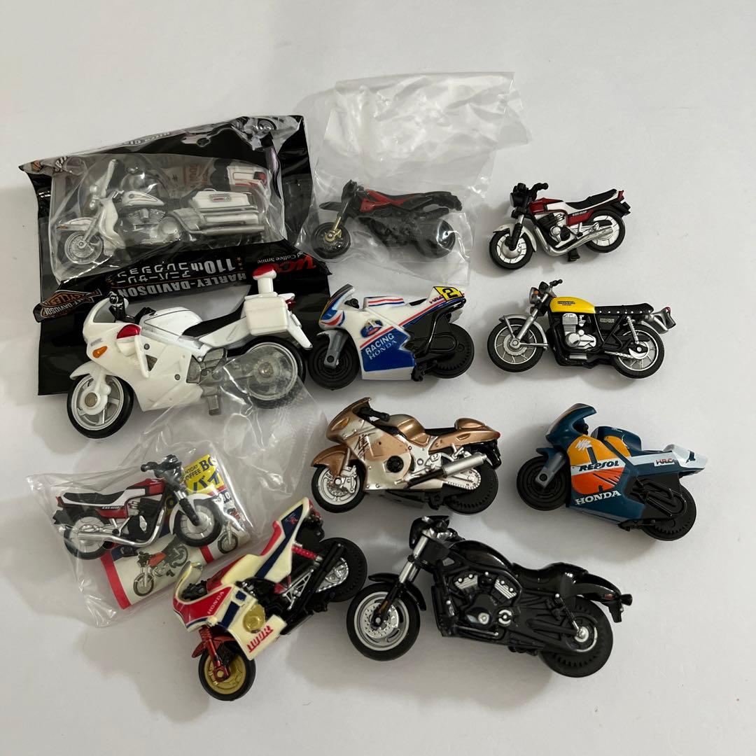 缶コーヒーおまけ ミニバイク 11種 - メルカリ