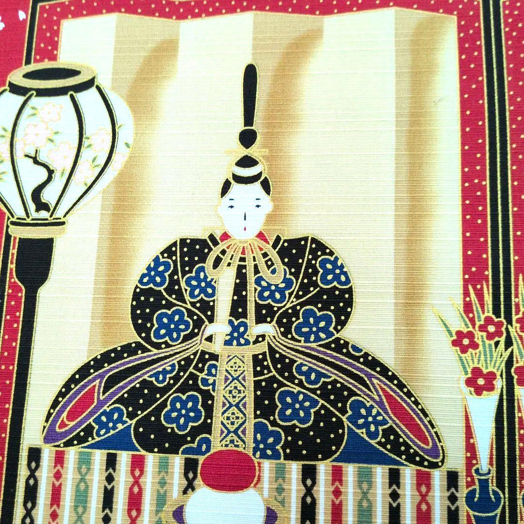 ひな祭り 掛け軸と布細工の寸松庵色紙とミニ衝立の 2点セット - メルカリ