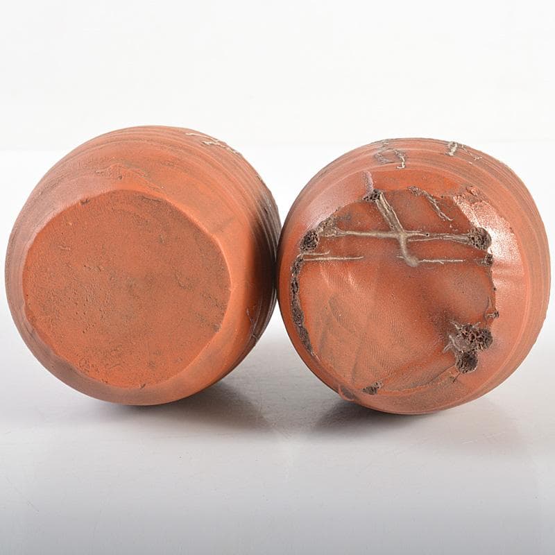 備前焼 新備前 珍壺 徳利 一対 銘「雪柳」 極め箱 C 6081 - メルカリ