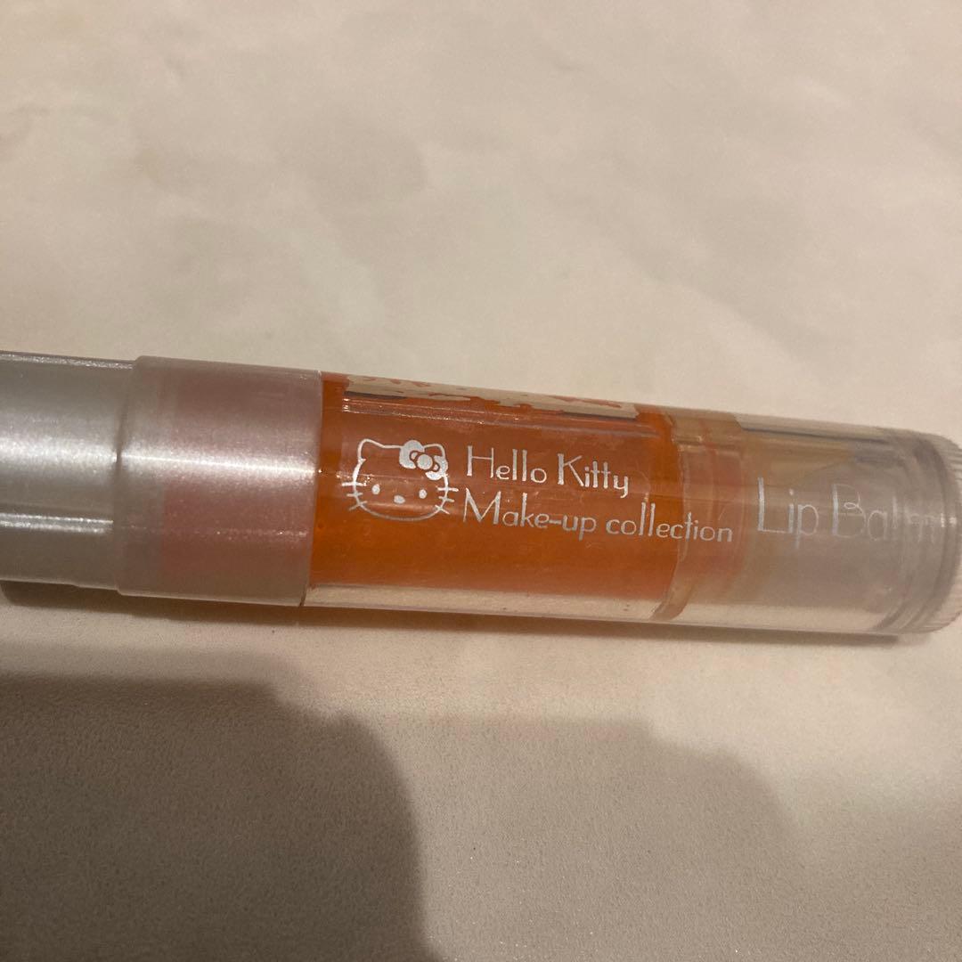 レトロ《2002年 ハローキティ リップバーム》当時物 コスメ☆オレンジ